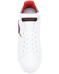 Dolce & Gabbana Appliqu Logo Heart Sneakers