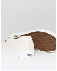 Vans Authentic Leather Sneakers In White