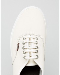 Vans Authentic Leather Sneakers In White