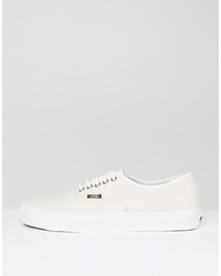 Vans Authentic Leather Sneakers In White