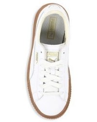 Puma Basket Leather Lace Up Sneakers