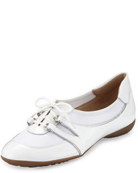 Sesto Meucci Bonnie Stretch Patent Sneaker White