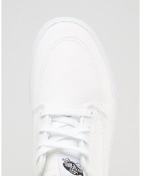 Vans Brigata Leather Sneakers In White Va2zabewb