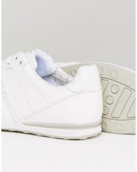 Boss Green By Hugo Boss Smooth Leather Sneakers White