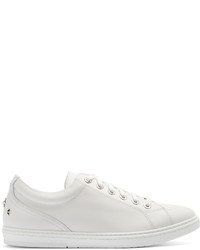 Jimmy Choo Cash Low Top Leather Trainers