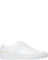Common Projects Court Brushed Leather Sneakers