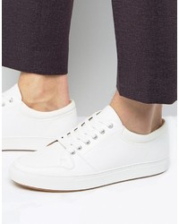Ben Sherman Common Sneakers In White Leather