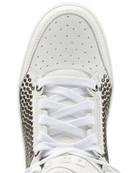 DSQUARED2 Embellished Leather Sneakers