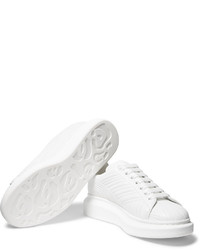 Alexander McQueen Exaggerated Sole Stitch Detailed Leather Sneakers