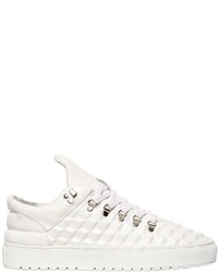 Filling Pieces 3d Cubic Effect Leather Sneakers