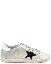 Golden Goose Deluxe Brand Distressed Off White Super Star Sneakers