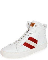 Bally Hedern Trainspotting Stripe Mid Top Sneaker White