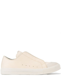 Alexander McQueen Ivory Leather Court Sneakers