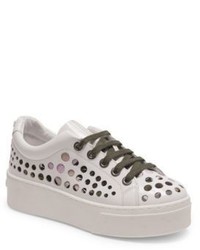 Kenzo K Lace Patent Leather Platform Sneakers