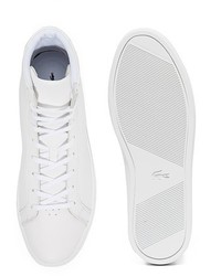 Lacoste L 1212 Mid Top Leather Sneakers
