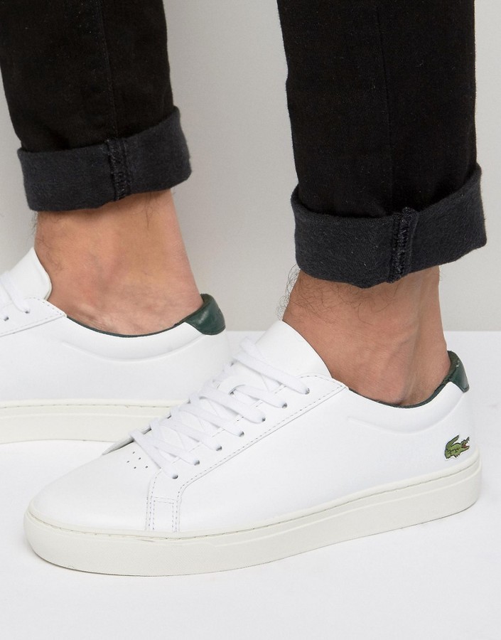 Lacoste L1212 Leather Court Sneakers, $122 | Asos | Lookastic