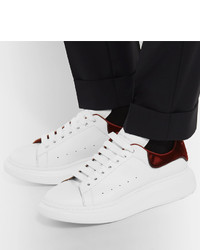 Alexander McQueen Larry Exaggerated Sole Leather Sneakers