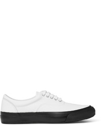 Beams Leather And Canvas Sneakers