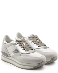 Hogan Leather And Suede Sneakers