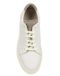 Brunello Cucinelli Leather Lace Up Sneakers