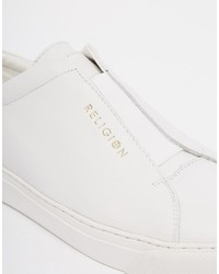 Religion Leather Sneakers