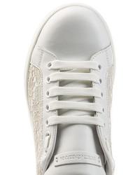 Dolce & Gabbana Leather Sneakers With Lace