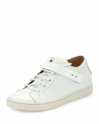 Giuseppe Zanotti Leather Stud Strap Sneakers White
