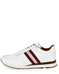 Bally Leather Trainer Sneakers Wtrainspotting Stripe White