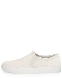 Ash Lennon Leather Platform Sneaker Off White