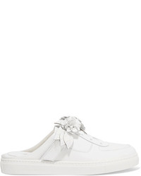 Sophia Webster Lilico Jessie Appliqud Leather Sneakers White