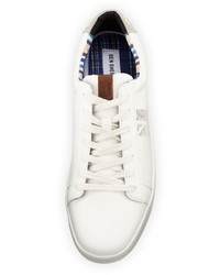 Ben Sherman Lorin Signature Lace Up Sneaker White