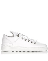 Filling Pieces Low Top Grained Leather Trainers