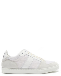 Ami Low Top Leather And Suede Panelled Trainers