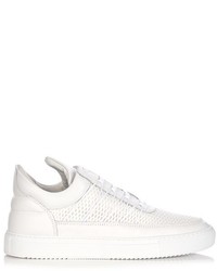 Filling Pieces Low Top Mesh And Leather Trainers