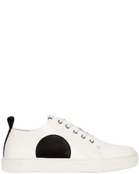 McQ by Alexander McQueen Round Patch Smooth Leather Sneakers