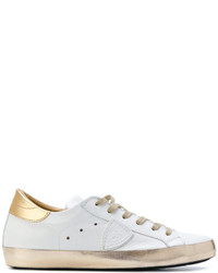 Philippe Model Metallic Detail Lace Up Sneakers