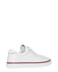 Moncler Striped Welt Leather Sneakers