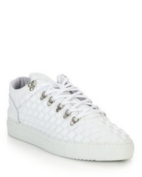 Filling Pieces Mountain Cut 3d Cubic Leather Sneakers