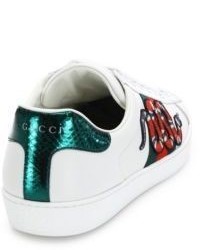 Gucci New Ace Snake Lace Up Sneakers