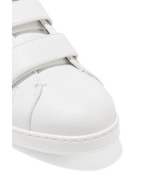Jimmy Choo Ny Studded Leather Sneakers White