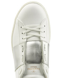 Valentino Open Leather Sneakers