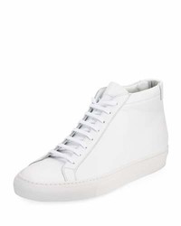 Common Projects Original Achilles Leather Mid Top Sneakers White