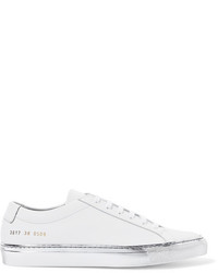 Common Projects Original Achilles Metallic Trimmed Leather Sneakers White