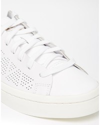 adidas Originals Court Vantage White Perforated Sneakers