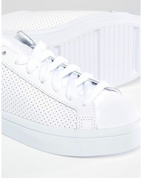 adidas Originals Perforated Leather Court Vantage Sneakers