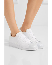adidas Originals Superstar Glossy Leather Sneakers White