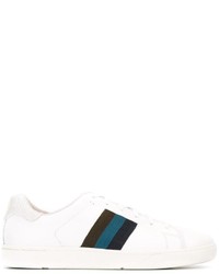 Paul Smith Ps By Stripe Panel Lace Up Sneakers