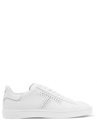 Tod's Perforated Leather Sneakers White