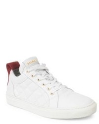 Balmain Quilted Leather Sneakers