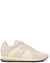 Maison Margiela Retro Runner Suede Leather And Shell Sneakers